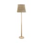 Stehleuchte Collected faser beige holz natur / Rattan & Holz - Bloomingville