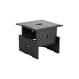Table d'appoint Wood Box bois noir / 40 x 40 x H 35 cm - Hay