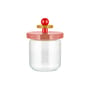Contenitore ermetico Twergi vetro legno rosa / 75cl - Di Ettore Sottsass / Collezione Alessi 100 Values - Alessi