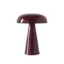 Lampe sans fil rechargeable Como SC53 LED métal rouge / H 21 cm - &tradition