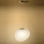 Suspension Gregg Grande LED My Light verre blanc / L 47 cm / Bluetooth - Ludovica+Roberto Palomba, 2008 - Foscarini
