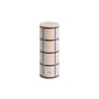 Bougie bloc Column cire multicolore / Ø 7 x H 20 cm - Hay
