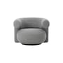 Poltrona girevole Burra Outdoor tessuto grigio - Normann Copenhagen