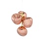 Suspension Melt Chandelier Mini cuivre / LED - Ø 54 x H 63 cm / Polycarbonate métallisé (change de couleur) - Tom Dixon