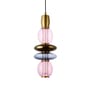 Pendelleuchte Léonor Vertical glas grau / Ø 15 x H 39,7 cm - ELEMENTS LIGHTING