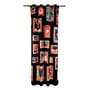 Tenda Toiletpaper - Frames Right tessuto nero / 140 x 280 cm - Poliestere - Seletti
