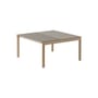Couple Coffee table ceramic beige / 84.4 x 80 x H 40 cm - Reversible stoneware tabletop - Muuto