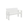 Crate Outdoor Bench with backrest wood white / Gerrit Rietveld, 1934 – L 132 cm - Hay