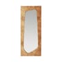 Miroir mural Folia Large bois naturel / L 55 x H 135 cm - Ferm Living