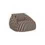 Pouf Ziggy tissu noir - NOBODINOZ