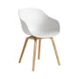Sessel About a chair AAC 222 plastikmaterial weiß / Kunststoff & Holz - Hay