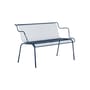 South Bench with backrest metal blue / L 120 cm - Konstantin Grcic, 2024 - Magis
