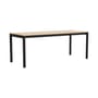 Table rectangulaire Annex Flush bois naturel / 200 x 80 cm - Hay