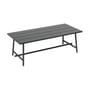 Tavolo rettangolare Fred's metallo nero / 220 x 100 cm - da 6 a 8 persone - Fatboy