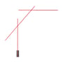 Flamingo LED Floor lamp metal red / Swivel arms - Nemo