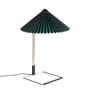 Lampe de table Matin Large LED tissu vert / H 52 cm - Hay