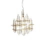 Pendelleuchte Metrica metall gold / 67 x 61 x H 74 cm - Mogg