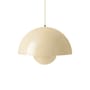 Suspension Flowerpot Big VP2 métal beige / Ø 50 cm - By Verner Panton, 1968 - &tradition