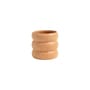 Vase Flab keramik orange / Ø 10 x H 10 cm - Steinzeug - & klevering