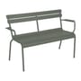 Luxembourg Bench with backrest metal green / 2 seats - L 131 cm - Fermob