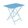 Bistro Foldable table metal blue / 77 x 57 cm - 4 persons / Parasol hole - Fermob