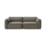 Canapé droit Develius A tissu vert / 3 places - L 220 cm - &tradition