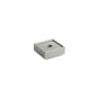 Mattone Candle stick ceramic grey / Small - 9.4 x 9.4 cm - Hay