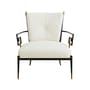 Gepolsterter Sessel Rider Accent textil weiß - Jonathan Adler