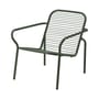 Poltrona bassa impilabile Vig Lounge metallo verde - Normann Copenhagen
