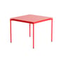 Fromme Square table metal red / Aluminium - 70 x 70 cm - Petite Friture