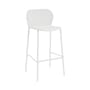 Chaise de bar Darwin métal blanc / H 75 cm - Emu