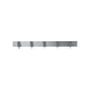 Wandgarderobe Lager metall silber / L 71 cm - 5 Wandhaken - Ferm Living