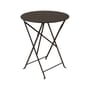 Table pliante Bistro métal marron / Ø 60 cm - Acier / 2 personnes - Fermob