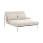 Bain de soleil double Settle tissu blanc - Muuto