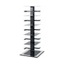 Bibliothèque rotative Ptolomeo métal noir H 110 cm / 4 faces - Livres vertical - Opinion Ciatti