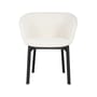 Fauteuil rembourré Charla tissu blanc / Tissu bouclé - Kartell