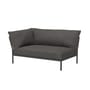 Canapé de jardin modulable Level 2 / Dossier extra moelleux - Angle gauche - L 139 x P 92,5 cm - Houe