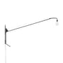 Applique con presa Potence metallo nero / Jean Prouvé (1950) - L 203 cm - Vitra