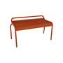 Banc empilable Luxembourg métal orange / Compact - 2 places / L 90 cm - Fermob