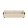 Canapé droit Offset tissu blanc / 3 places - L 228 cm - Audo Copenhagen