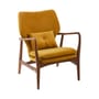 Fauteuil rembourré Peggy tissu jaune - POLSPOTTEN