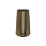 Lampada solare da esterno Maya Large legno naturale / Ø 28 x H 48 cm - Teak riciclato - Vincent Sheppard