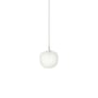 Sospensione Rime vetro bianco / Ø 18 - Bocca soffiata - Muuto