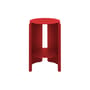 Table d'appoint Wa métal rouge / Ø 32 x H 50 cm - NOO.MA