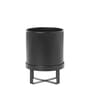 Vaso per fiori Bau Small metallo nero / Ø 18 cm - Metallo - Ferm Living