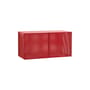 Portaoggetti da parete Perforated Cabinet Small metallo rosso / L 89 x P 40 x H 45 cm - Hay