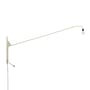 Wandleuchte mit Stromkabel Potence metall weiß / Jean Prouvé (1950) - L 203 cm - Vitra
