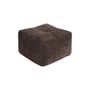 Pouf Buddy tissu marron / 50 x 50 cm - KARUP