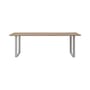 70/70 OUTDOOR Rectangular table natural wood / 225 x 90 cm - Muuto