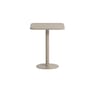 Tavolo quadrato Week-end Bistrot metallo beige / 60 x 60 cm - Alluminio - Petite Friture